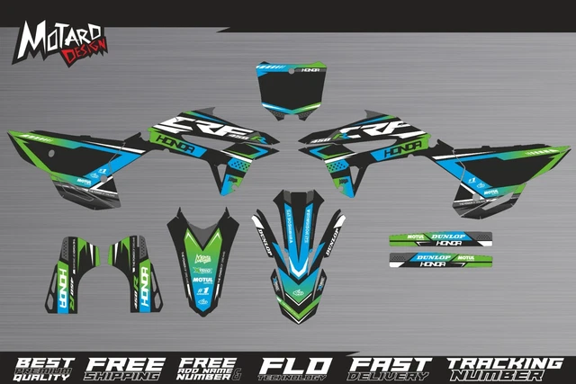 1997-1999 KIT GRAPHIQUE Honda Cr 250 R Autocollants Mx Deco Cr250