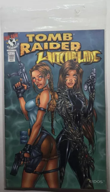 Tomb Raider Witchblade #1 Top Cow Comics Eidos 1997 KEY 1st Lara Croft 🎮🍑🔫