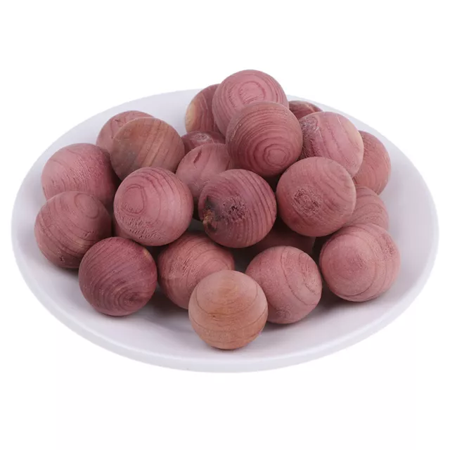 24Pcs Cedar Wood Moth Balls Moth Insect Repellent Natural Smell Durable Ball-wf