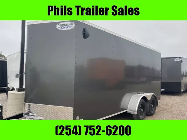 2024 Continental Cargo NEW 7X16 +  V-NOSE ENCLOSED CARGO TRAILER 16.00