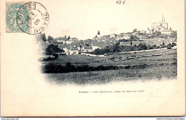 58 LORMES - vue generale prise du bois du four