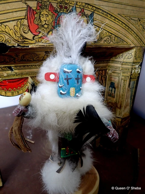 Katsina Doll Native American Road Runner J. Charley Vintage Natural Turquoise