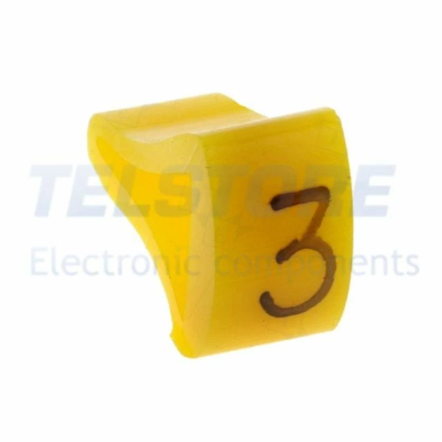 1Confezione  Segna cavi per cavi e fili 3÷6,5mm H 8mm A 8mm L 5mm  .