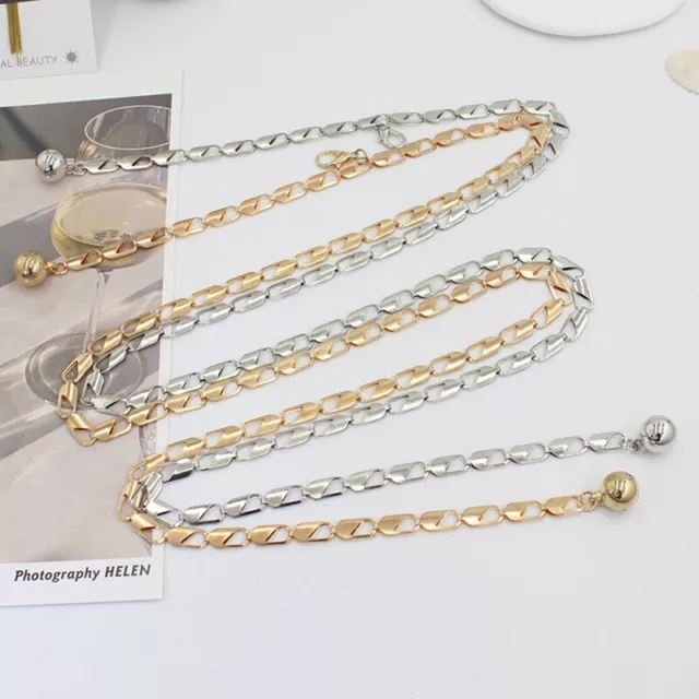 Waist Chain For Women Metal Hook Adjustable Waist Chain Decorative Dress Cha SN❤