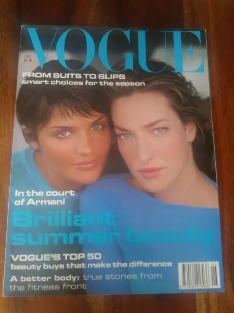 VOGUE MAGAZINE: JUNE 1994 - Helena Christensen & Tatjana Patitz £12.00 -  PicClick UK