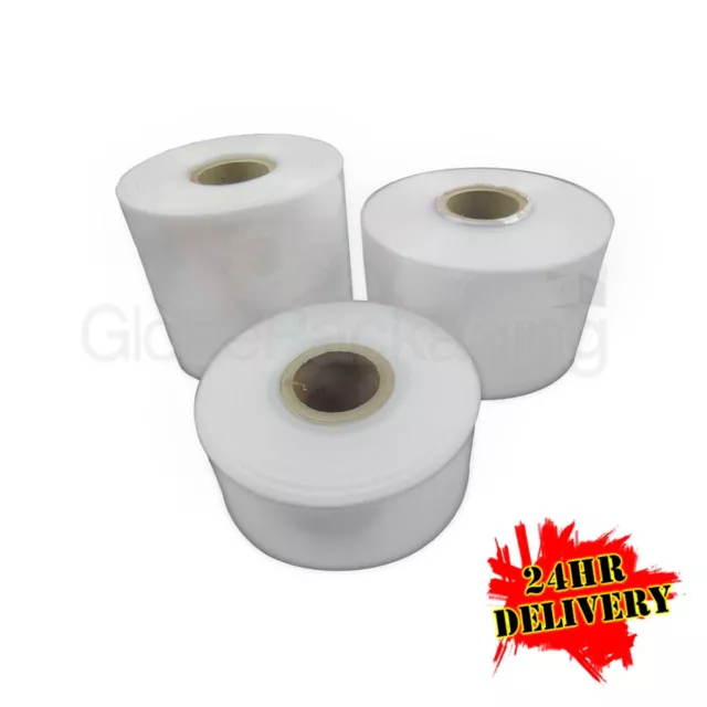 5 Rolls Of 12" Wide x 168M (500 GAUGE) Layflat Polythene Plastic Tubing 24HR DEL