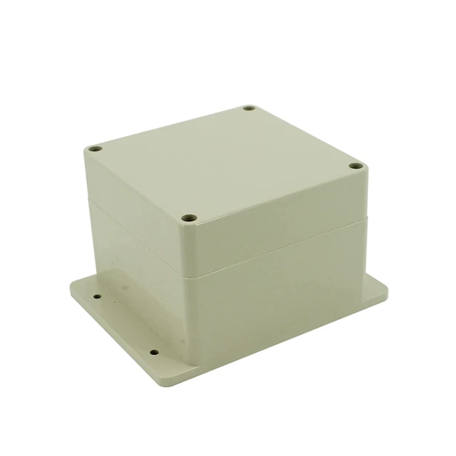 UHZBTEC Flanged Waterproof Plastic Junction Box for DIY Elecronic Dustproof ABS