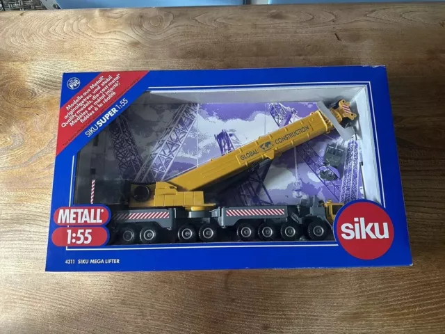 NEW - Siku SUPER 1:55 Metall 4311 Siku Mega Lifter Grey/Yellow.