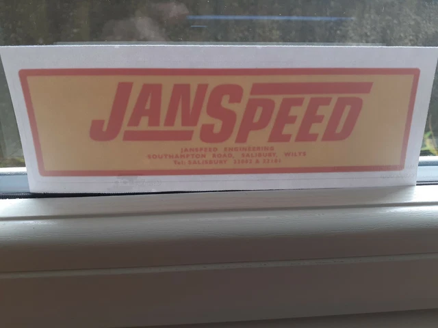 CLASSIC MINI COOPER S Mpi Janspeed Conversion Rear Dealer Sticker Metro ...