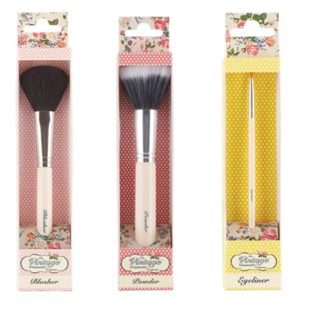 The Vintage Cosmetic Company Makeup Pinsel Schönheitswerkzeug Zubehör Geschenkset 3