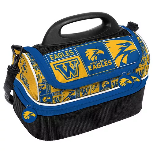 West Coast Eagles AFL Insulated DOME Lunch Box Drink Cooler BAG Work School Gift