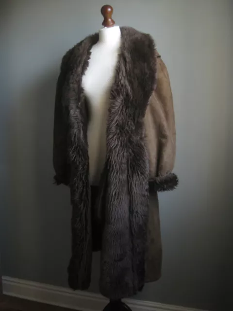 SHEEPSKIN SHEARLING COAT BLANKET 14 VINTAGE real wool penny lane grizzly adams SHEEPSKIN SHEARLING COAT BLANKET 14 VINTAGE real wool penny lane grizzly adams