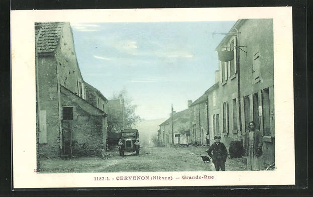CPA Cervenon, Grande-Rue, vue de la rue
