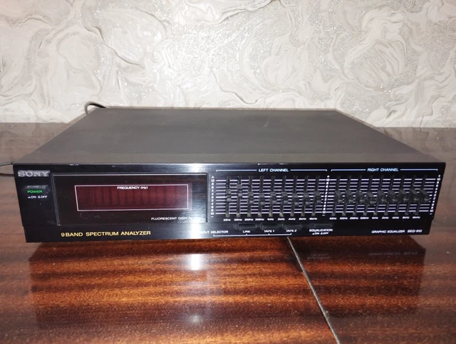 Égaliseur Graphique Sony SEQ-431 7 Bandes Vintage - Testé & Fonctionnel