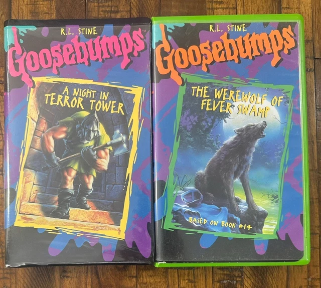 VTG GOOSEBUMPS VHS Set Werewolf Fever Swamp & Tower Terror Clamshell RL ...