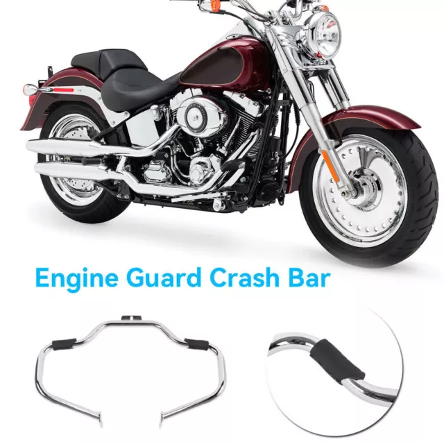 Engine Guard Mustache Highway Crash Bar Fit For Harley Heritage Softail Models