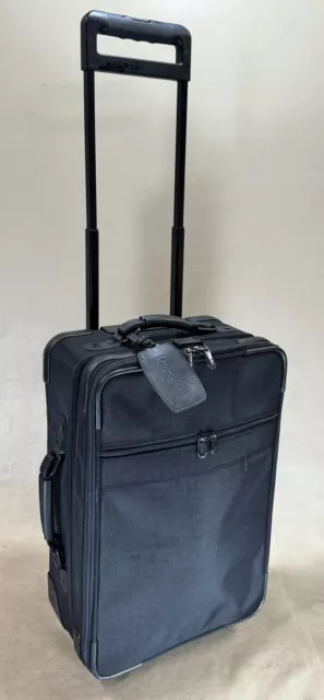 Briggs & Riley Black Ballistic Nylon 21" Upright Exp Wheeled Carry-On Suitcase