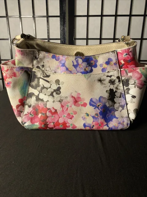 Beautiful Dana Buchanan Multicolor Floral Handbag Shoulder Bag Purse Pre-Loved!