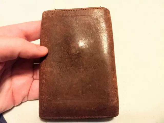 Vintage New Tripoli PA National Bank Advertising Leather Wallet 7