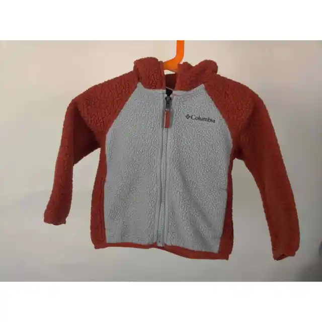 (V) RARE Columbia kids jacket fleece winter hoodie sz 2T