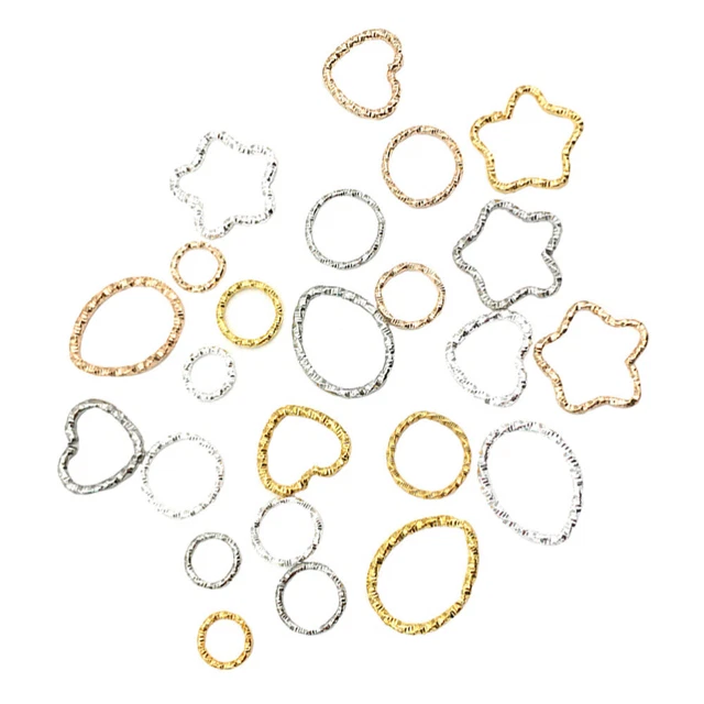96pcs offene Lünette Anhänger Rückseiten Schmuck Erkenntnisse Charms Hohl Rahmen