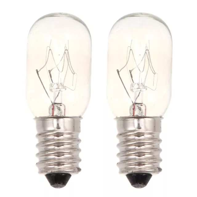 2 PCS Tubular Night Light Tungsten Filament Lamp Fridge Bulb