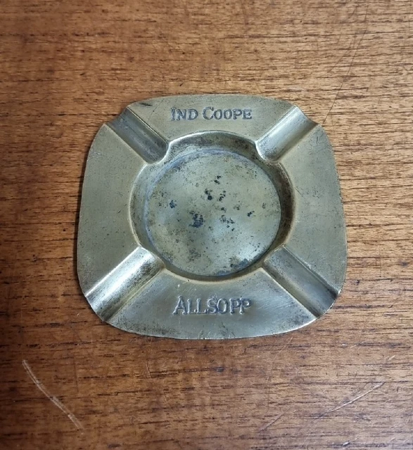 Vintage Brass Ind Coope Allsopp Ashtray