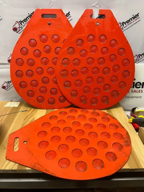 Pack of 3 Divider Rounder Dough Machine #46 Red Round Divider Plate