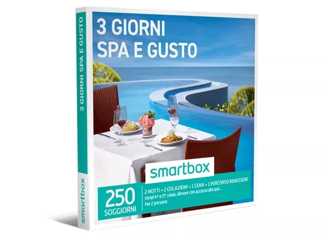 NUOVO - Cofanetto Smartbox - 3 giorni spa e gusto