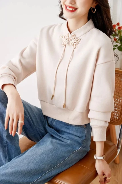 Pull Teddy Femme Brun – Doux, Manches Longues, Encolure Ronde (87256)