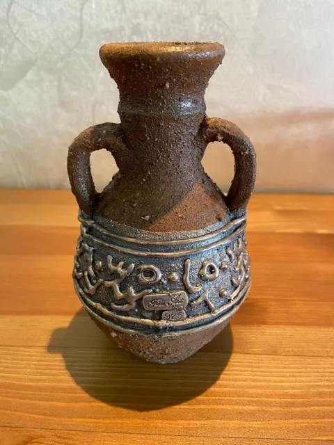 Jarrón de cerámica Donar Israel Réplica del antiguo jarrón judío y plata de... 2