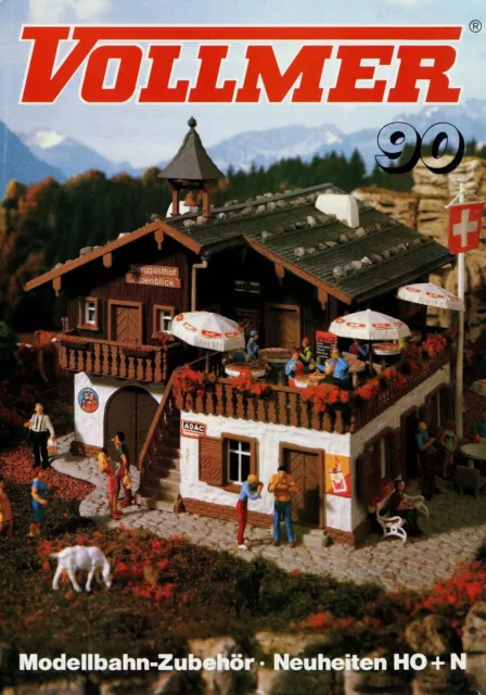 Vollmer Prospekt 1990 Modellbahn-Zubehör H0 N catalogue brochure model railway