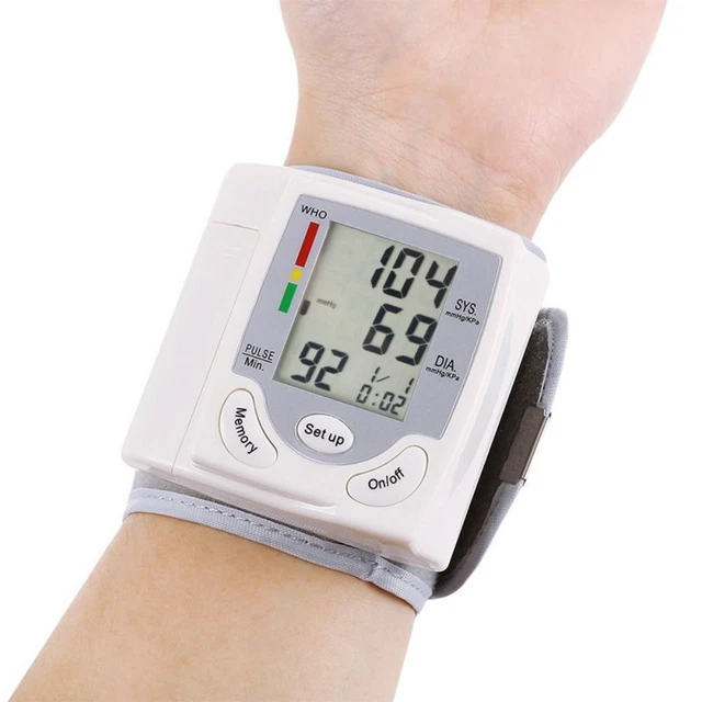 Monitor de presión arterial esfigmomanómetro medidor de pulso de frecuencia cardíaca tensiómetro