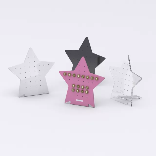 Star Earring Display Stand / Acrylic Stud Earring Holder / Jewellery Rack