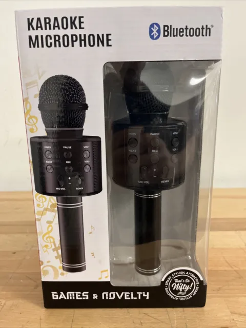 REVO Wireless Bluetooth Microphone Speaker Handheld Karaoke Mic Player