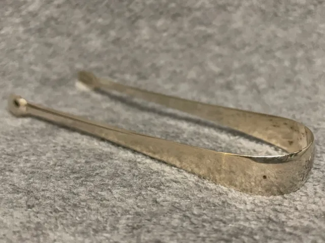 Beautiful Georgian Sterling Silver Sugar Tongs Partially Hallmarked London C1790