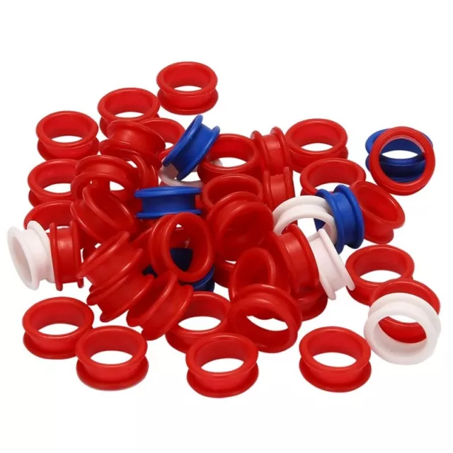 50Pcs Silicone Finger Rings for Any Scissors Inserts Haircutting Styling2155