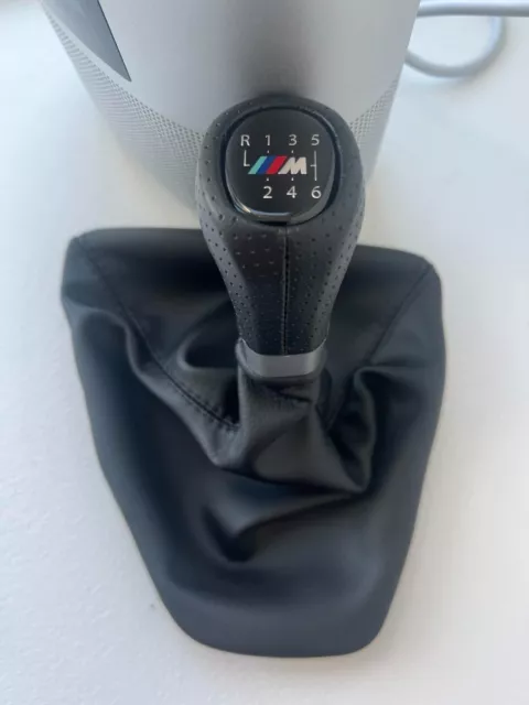 BMW E90 E91 E92 E93 M Schaltknauf Schaltknopf Sport Lochleder 6 Gang