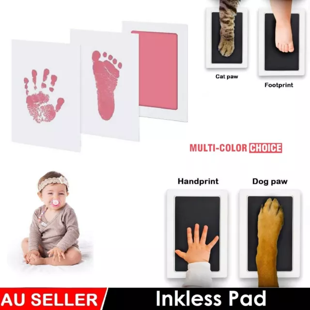 Footprint Baby Ink Pad Handprint Inkless Newborn Mess Free Stamp Non-toxic Safe