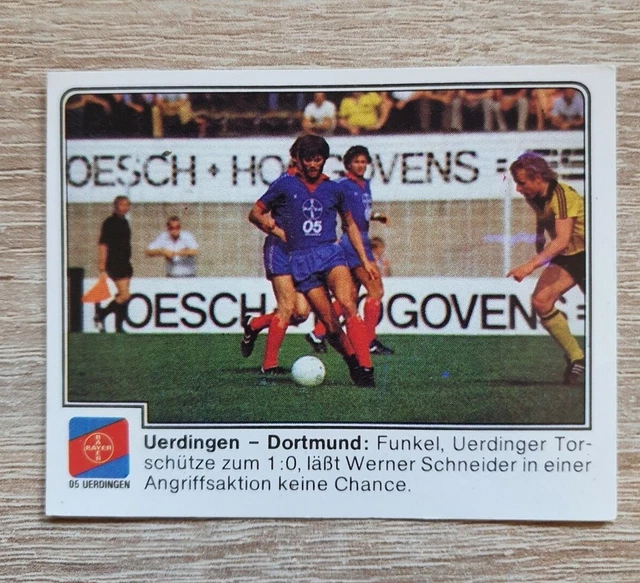 Panini Fussball 80 Uerdingen - Borussia Dortmund 286 Bundesliga 1980 Sticker