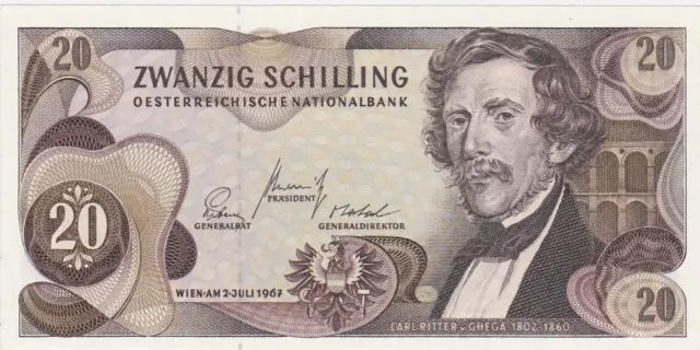 Austria 20 Shilling 1967 UNC