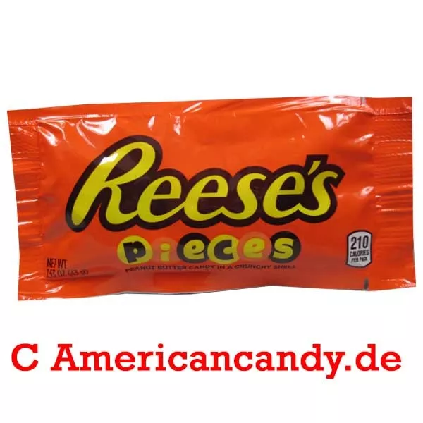 12x Reese's Pieces USA bunte Erdnussbutter Kugeln (Americancandy) (36,80€/kg)