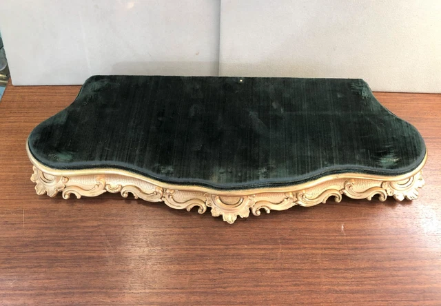 Ancien grand socle en bois doré pour Horloge Pendule Statuette 19eme Piédestal