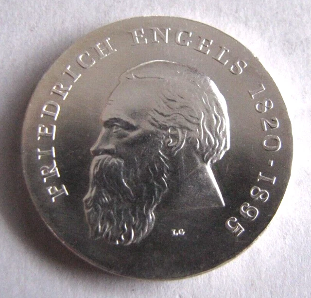 German Democratic Republic KM28 20 Mark 1970 Engels, Gem Prooflike BU