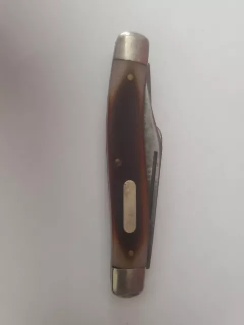 Vintage Schrade Old Timer 80T 3 Blade Large Stockman Folding Knife Good Shape!