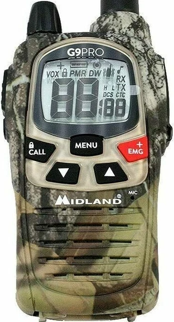 MIDLAND G9 PRO EXPORT – Émetteur-récepteur 5W PMR446/LPD432 – Avec Antennes SMA