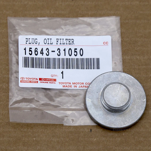 TOYOTA OEM GENUINE Oil Filter Housing Cap Drain Plug Oem 1564331050