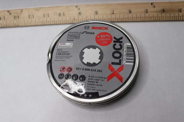 Bosch Straight Cutting Disc Standard X-Lock 125mm x 22.23mm x 1mm