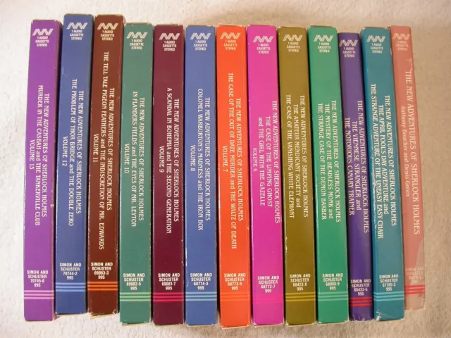 Lot of 13 Volumes From The New Adventures of Sherlock Holmes Rathbone & Bruce