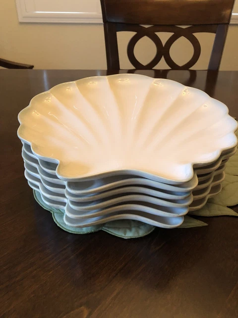 Vintage Shoreline Collection Home Studio 3 Shell Dish Dinner Plate 12.5 Inch